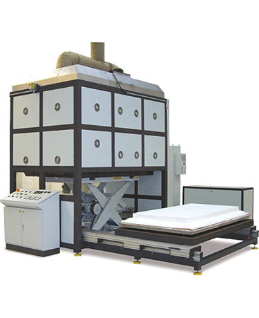 A product photo of a hood furnace of the sintering furnace category